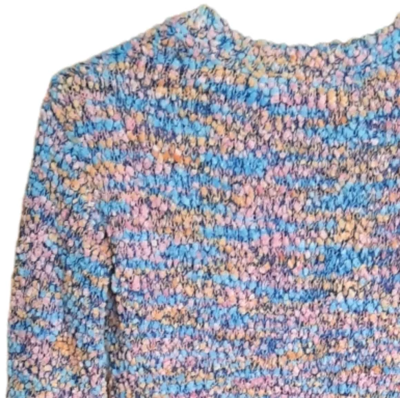 LoveMore Pastel Multi Super Soft Popcorn Sweater - Picture 4 of 10